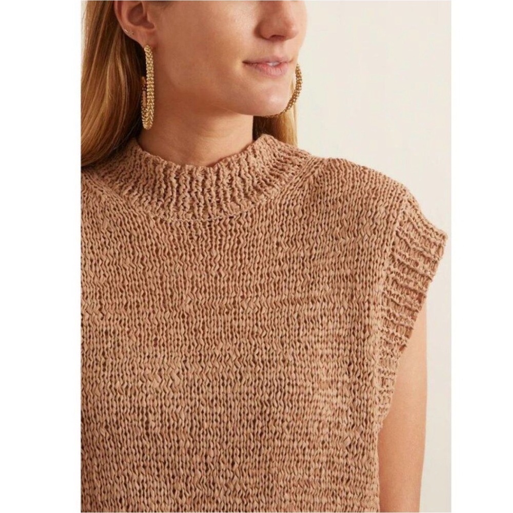 Rodebjer MEDIUM Chaima Knit Vest Dress in Faded Terracotta - Picture 3 of 9